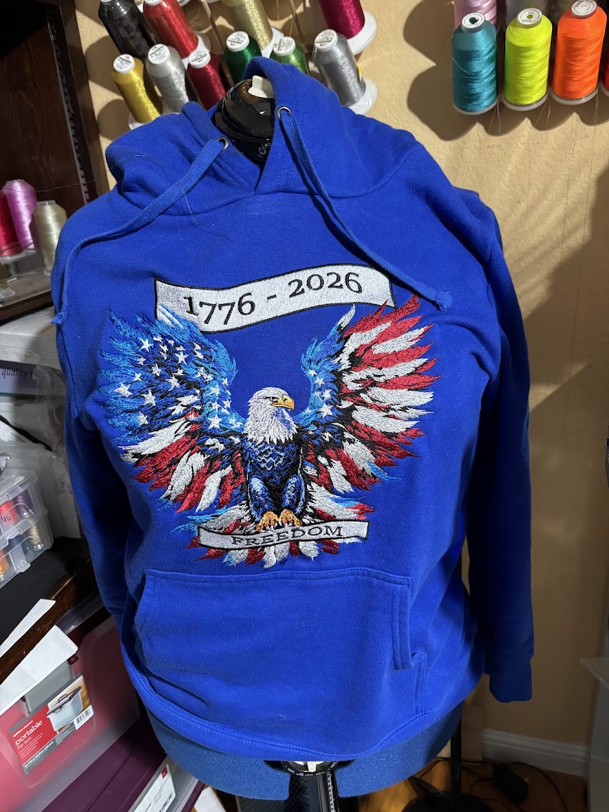 Custom embroidery project by Hot Threadz