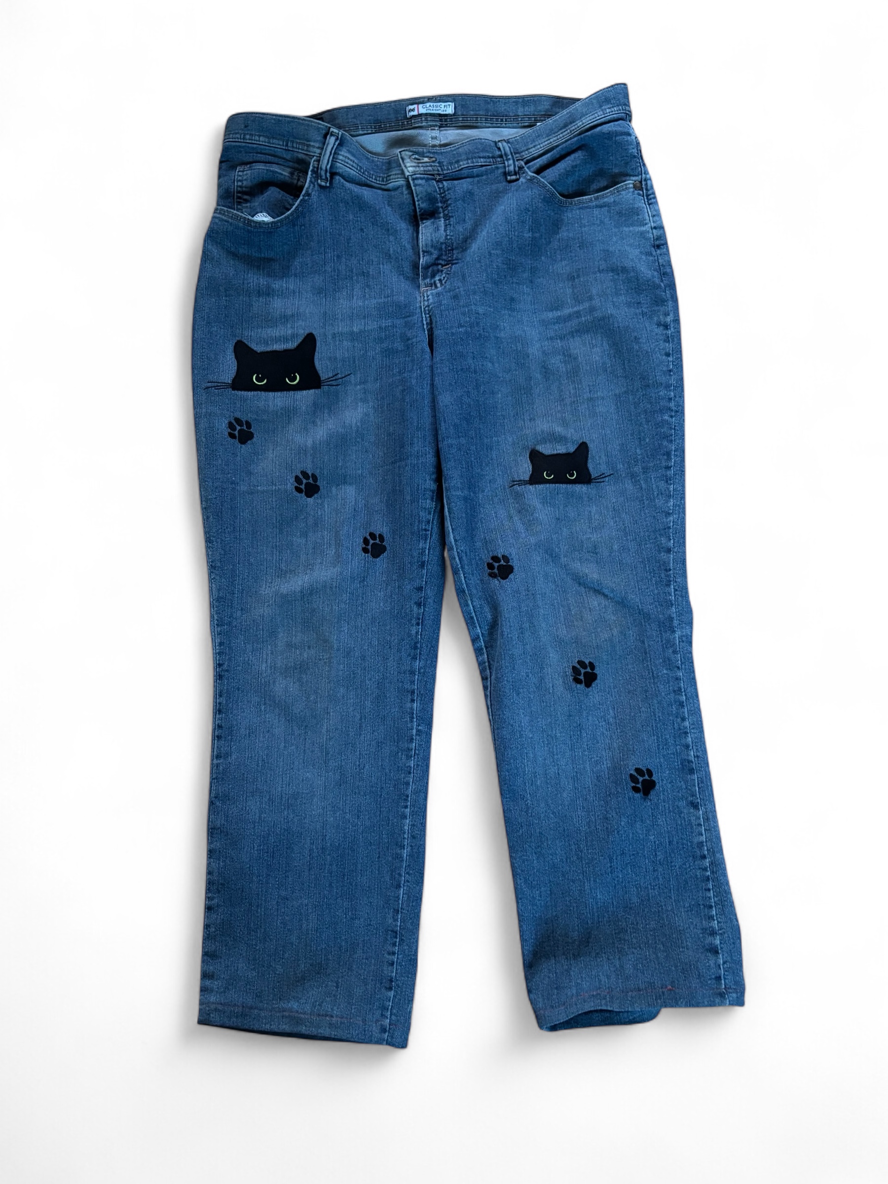 Custom cat jeans